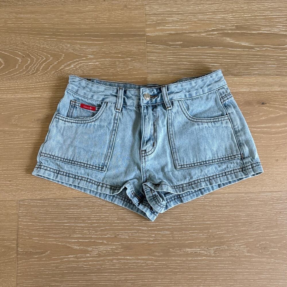White Fox Boutique Denim Shorts Size S Blue